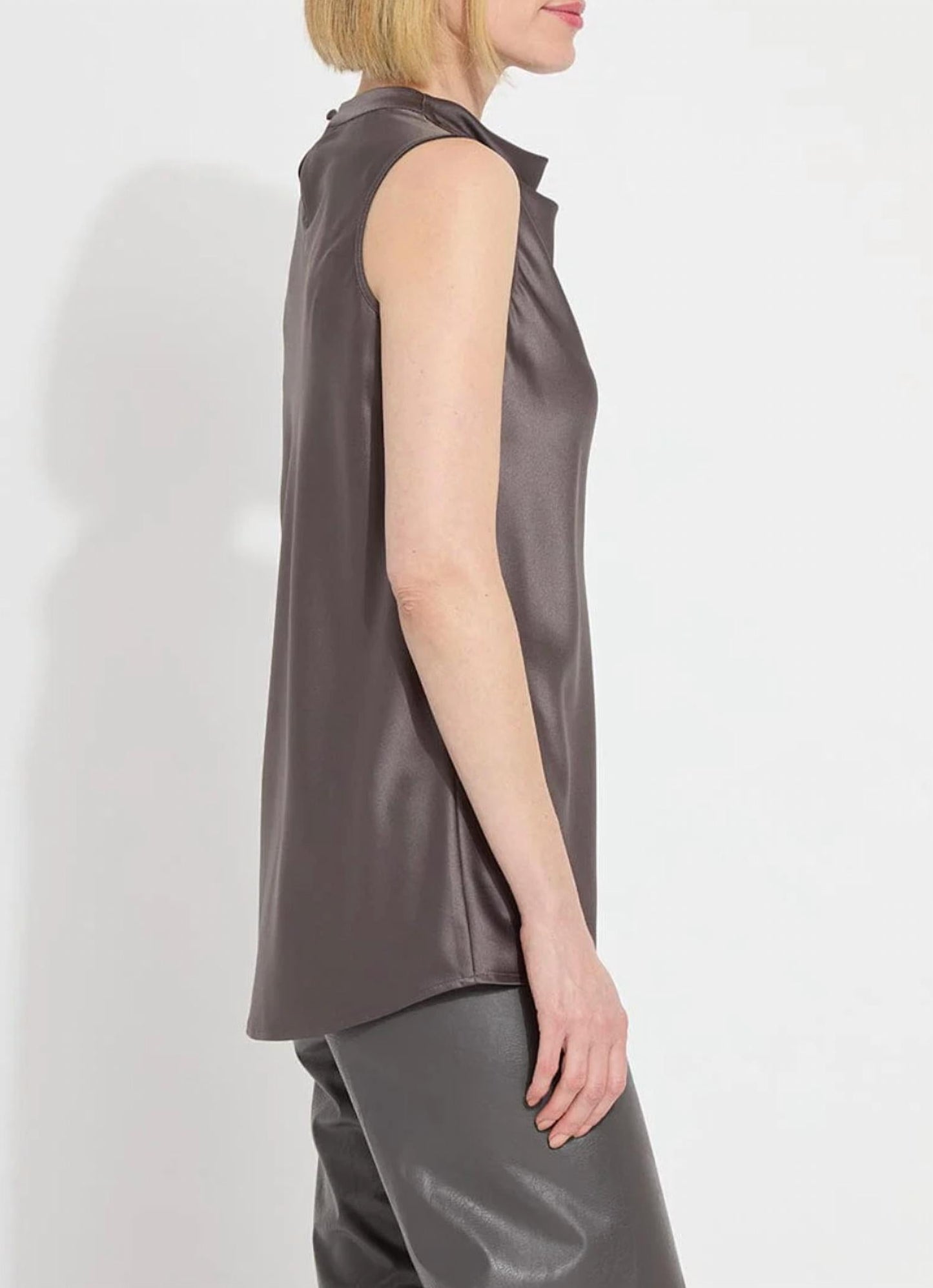 Lysse - Justine Draped Mock Neck Top