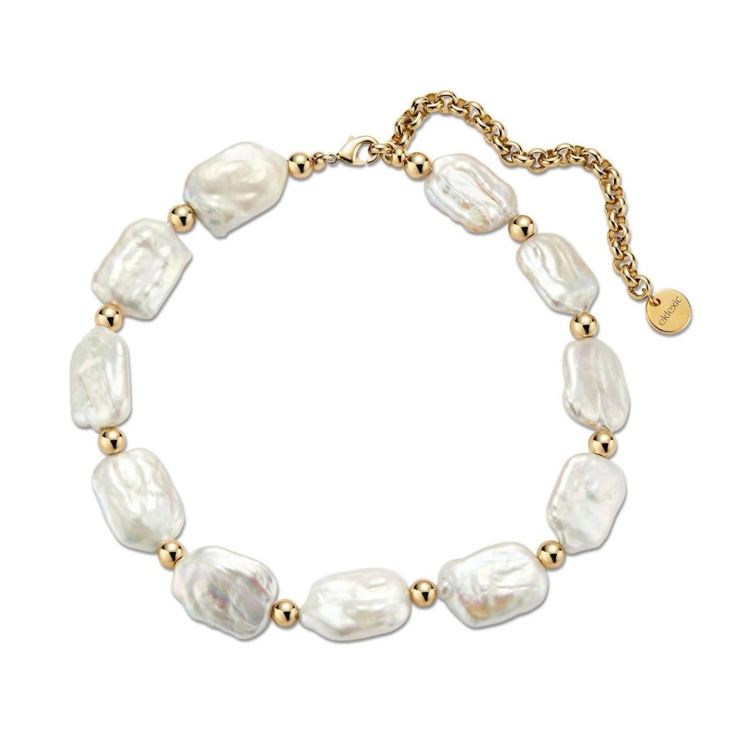Eklexic - Women's Penn Pearl & Bead Choker Necklace