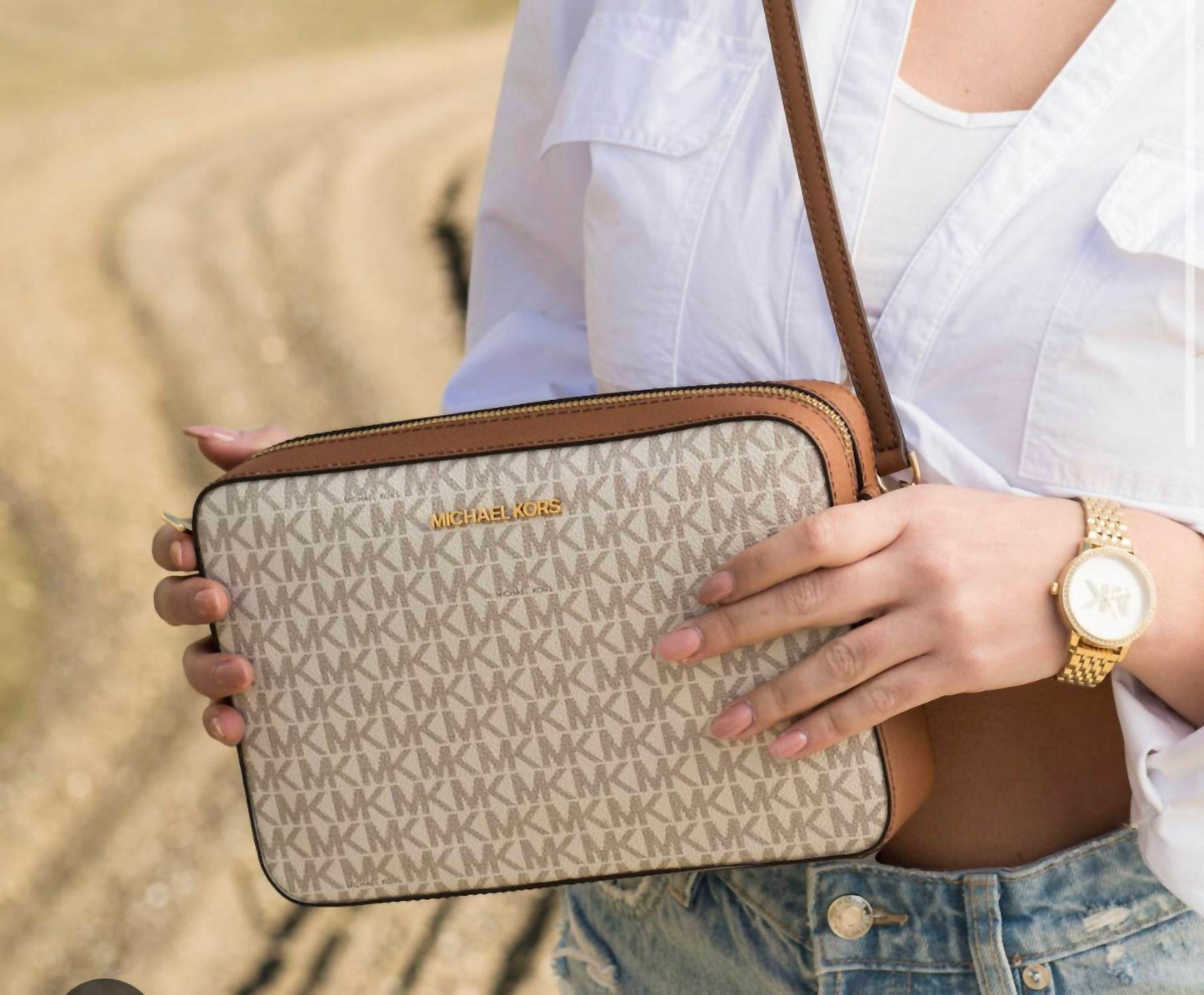 Michael Kors - Jet Set Large Logo Crossbody Bag
