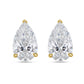 Diana M Jewels - 8.00 Cts Lab Grown Pear Cut Stud Earrings