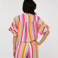 Esqualo - Striped knot blouse