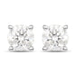 0.80 Carat Genuine White Diamond 14K White Gold Earrings