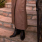 Cleobella - Livia Leather Midi Skirt
