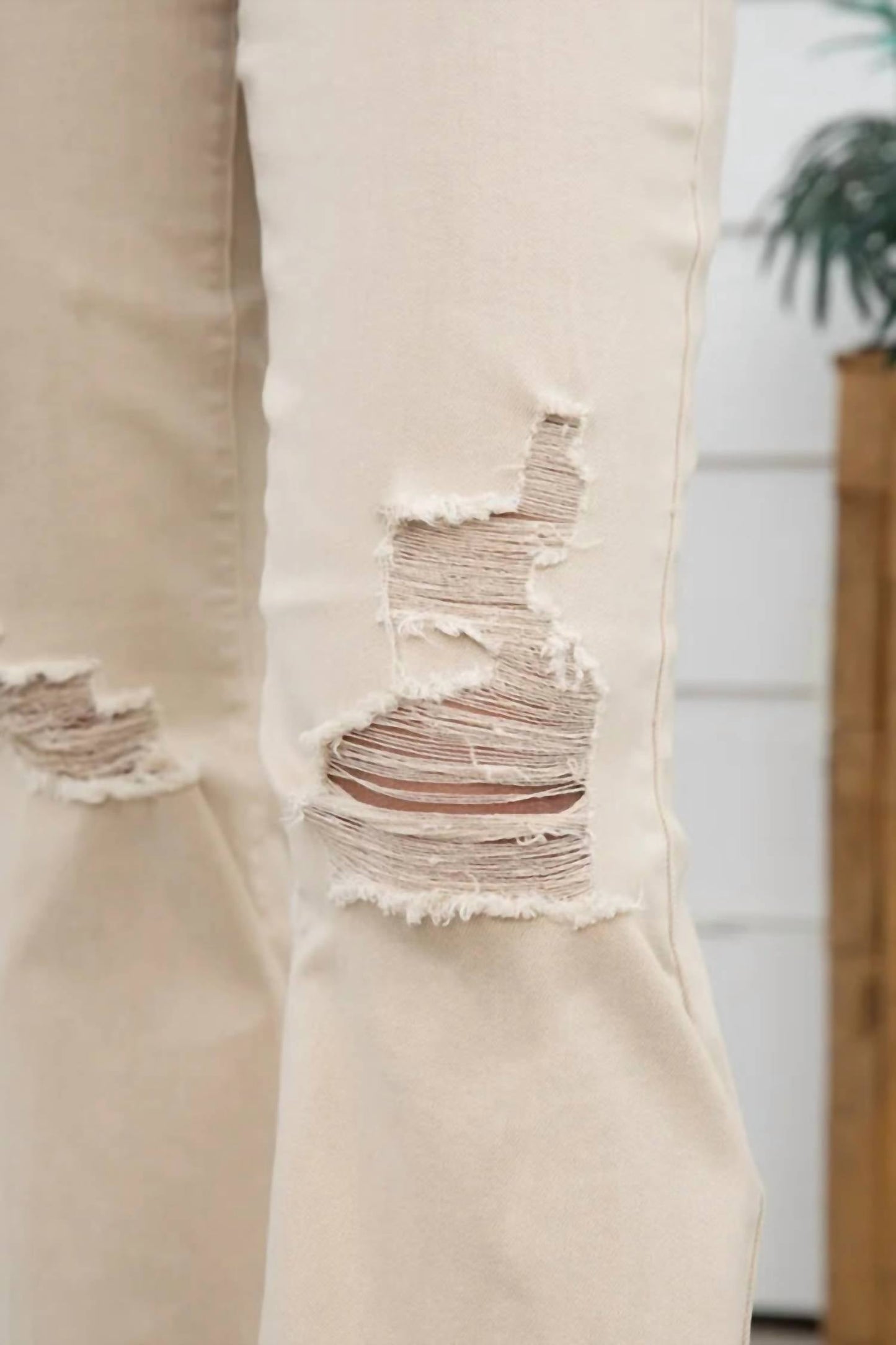Judy Blue - High-Rise Garment Dyed Destroy 90's Straight Leg Denim