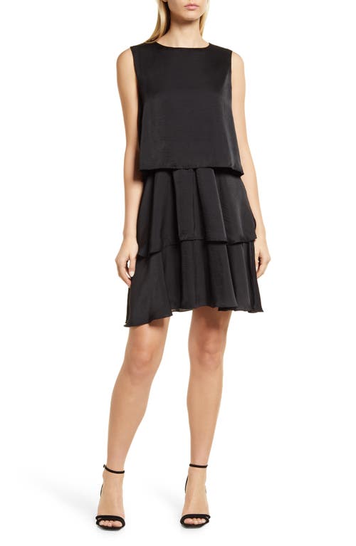sam-edelman-tiered-ruffle-satin-dress-in-black-size-10