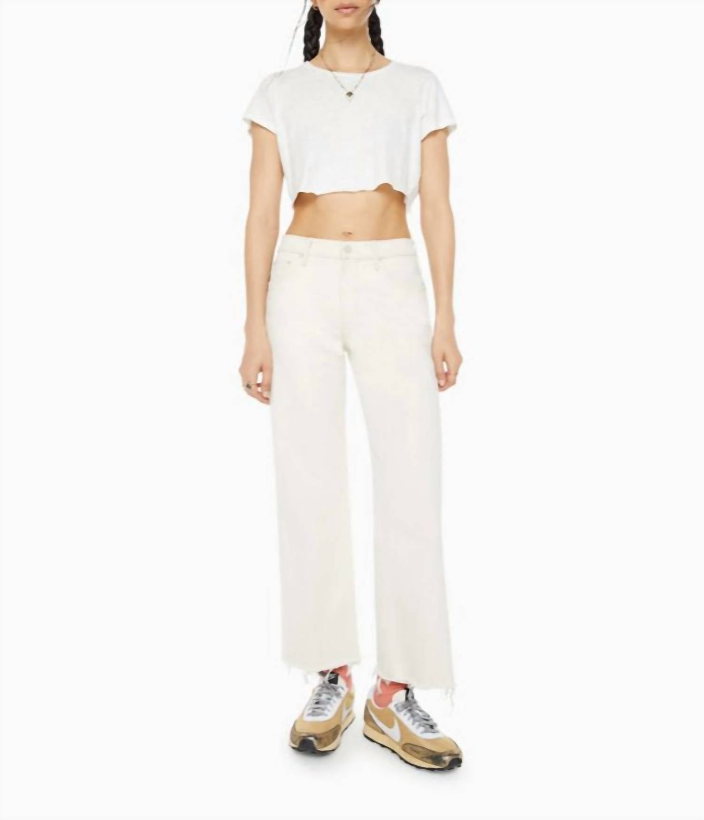 Mother - Mid Rise Maven Ankle Fray Jeans