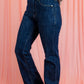 Free People - Double Knot High Rise Straight Bootcut Jean