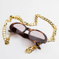 In The Mood For Love - CAROLINE BK SUNGLASSES WITH CHAIN