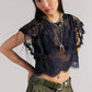 Free People - Lunar Ash Lace Top