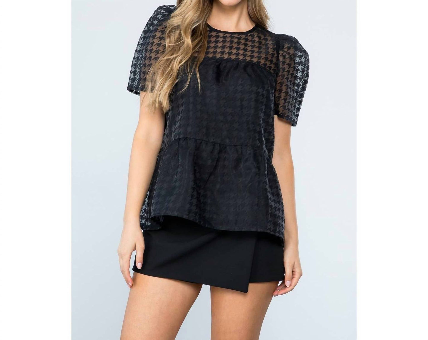 Thml - Mesh Short Sleeve Top