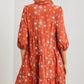 Baevely By Wellmade - Sienna Floral Design Tiered Midi Dress