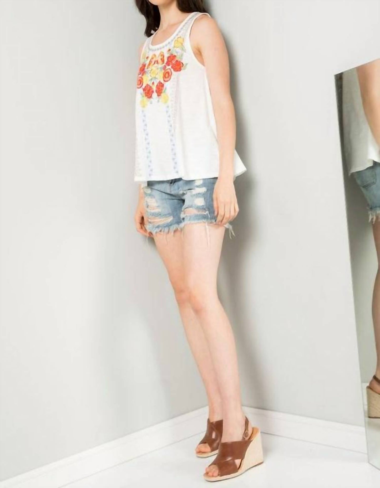 Thml - Embroidered Knit Tank