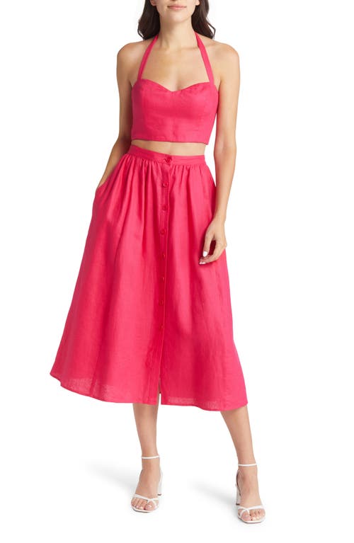 reformation-orzo-linen-two-piece-dress-size-4
