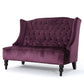 Nurturing Upholstered Loveseat With Wing Back And Diamond Tufting