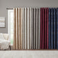 Knitted Jacquard Damask Total Blackout Grommet Curtain Panel