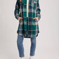 Bluivy - Women's Flannel Plaid Longline Shacket