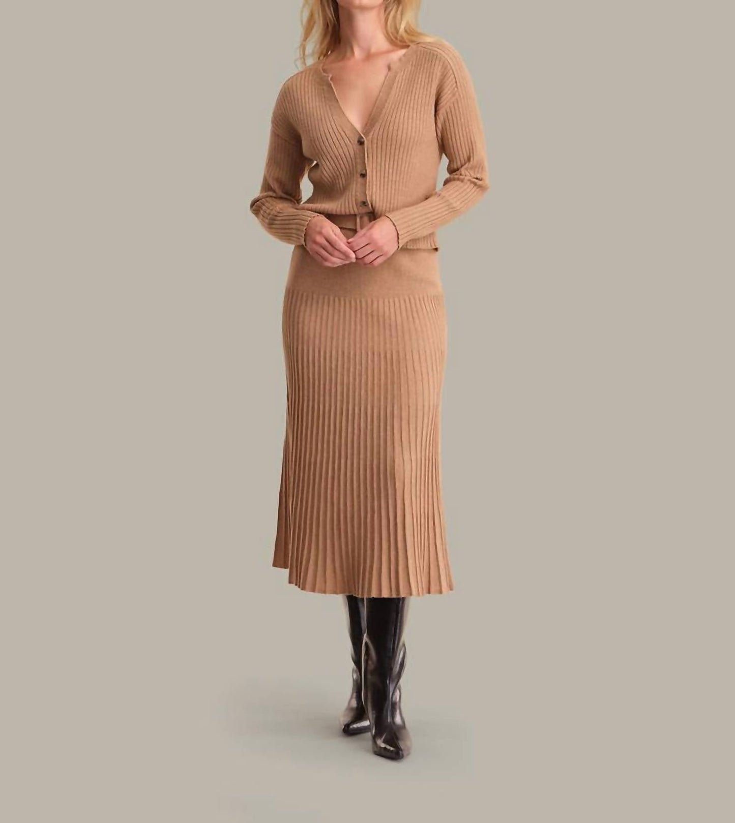525 America - Rory Pleated Midi Skirt