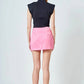 2.7 August Apparel - Piping Mini Skirt
