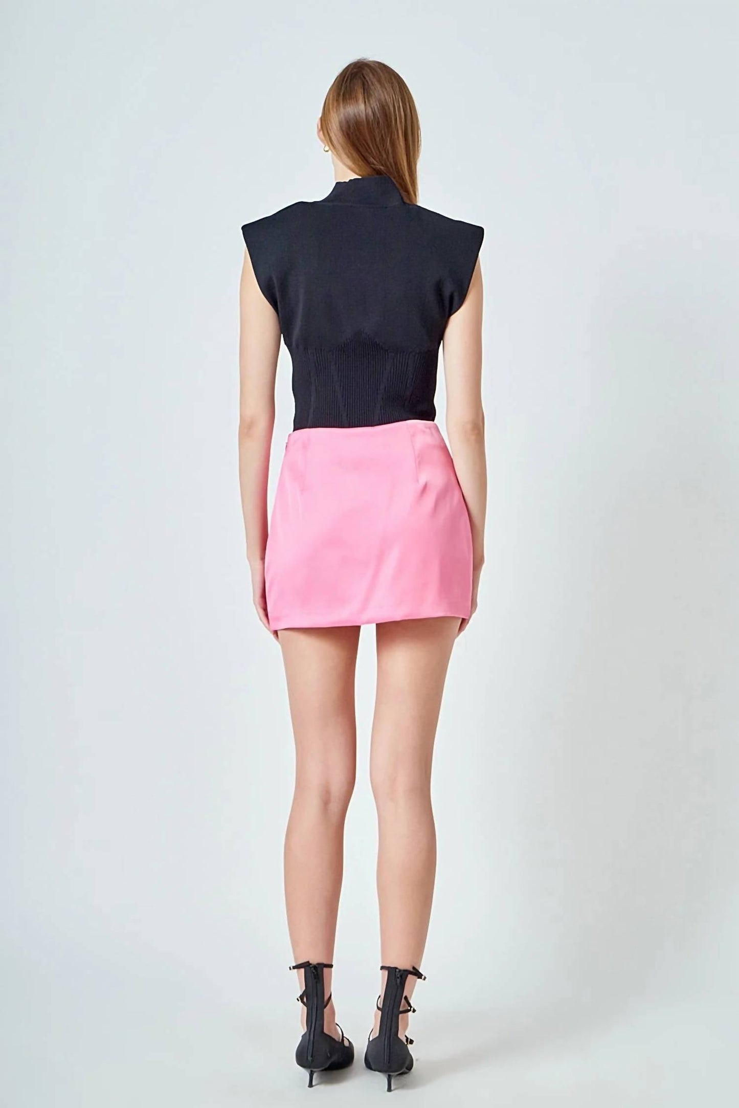 2.7 August Apparel - Piping Mini Skirt