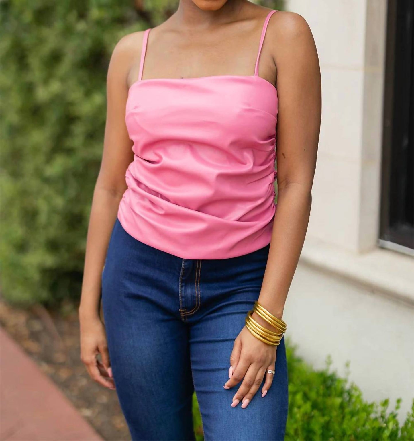 Buddylove - Jolie Vegan Leather Cropped Tank Top