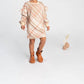 Omamimini - Plaid Ruffle Terry Dress
