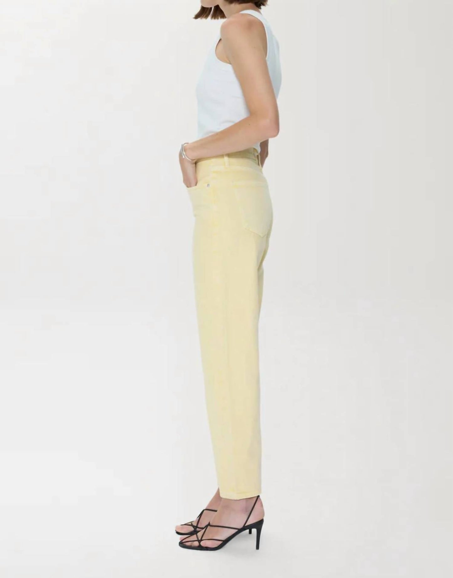 Pistola - Lexi Mid Rise Bowed Straight Jeans