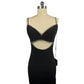Ieena For Mac Duggal - Women's Midi Rhinestones Cocktail Dress