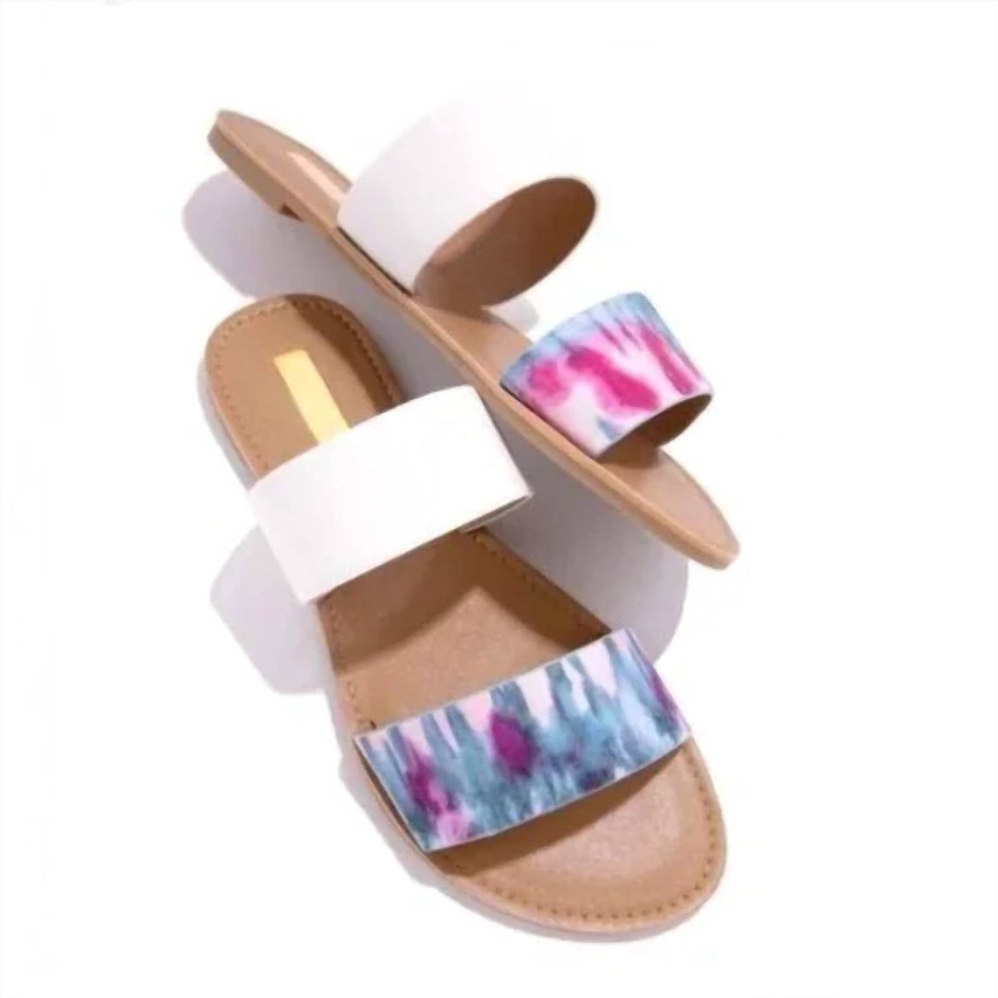 Insignia - Women's Two Strap Tye Dyed Sandals