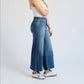 1822 Denim - High Rise Wide Leg Braided Waistband Denim Jeans
