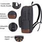 Ebox Classic Travel Backpack with Laptop Sleeve and Tablet Storage 15.6"
