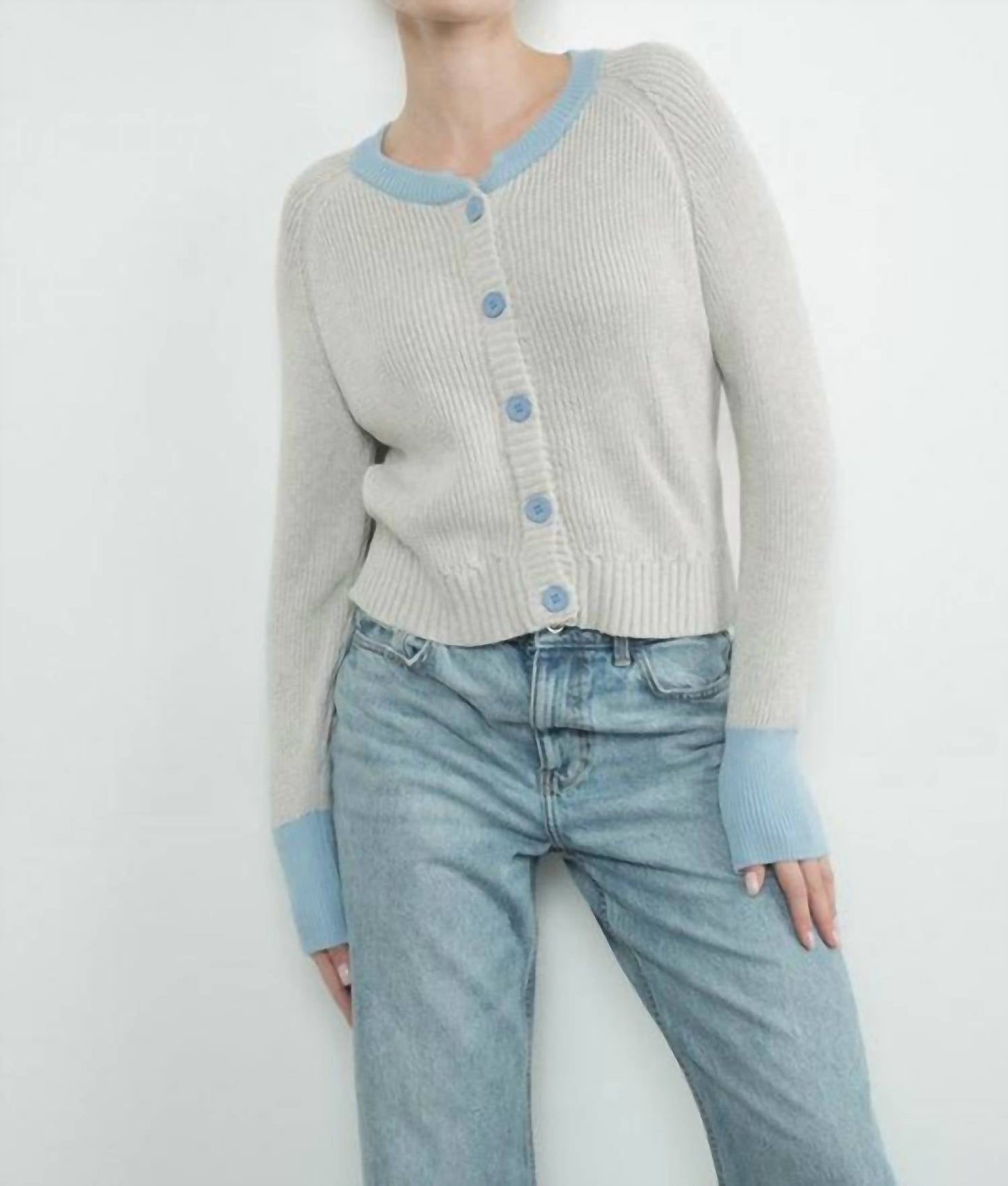 Aaron & Amber - Colorblock Cardigan
