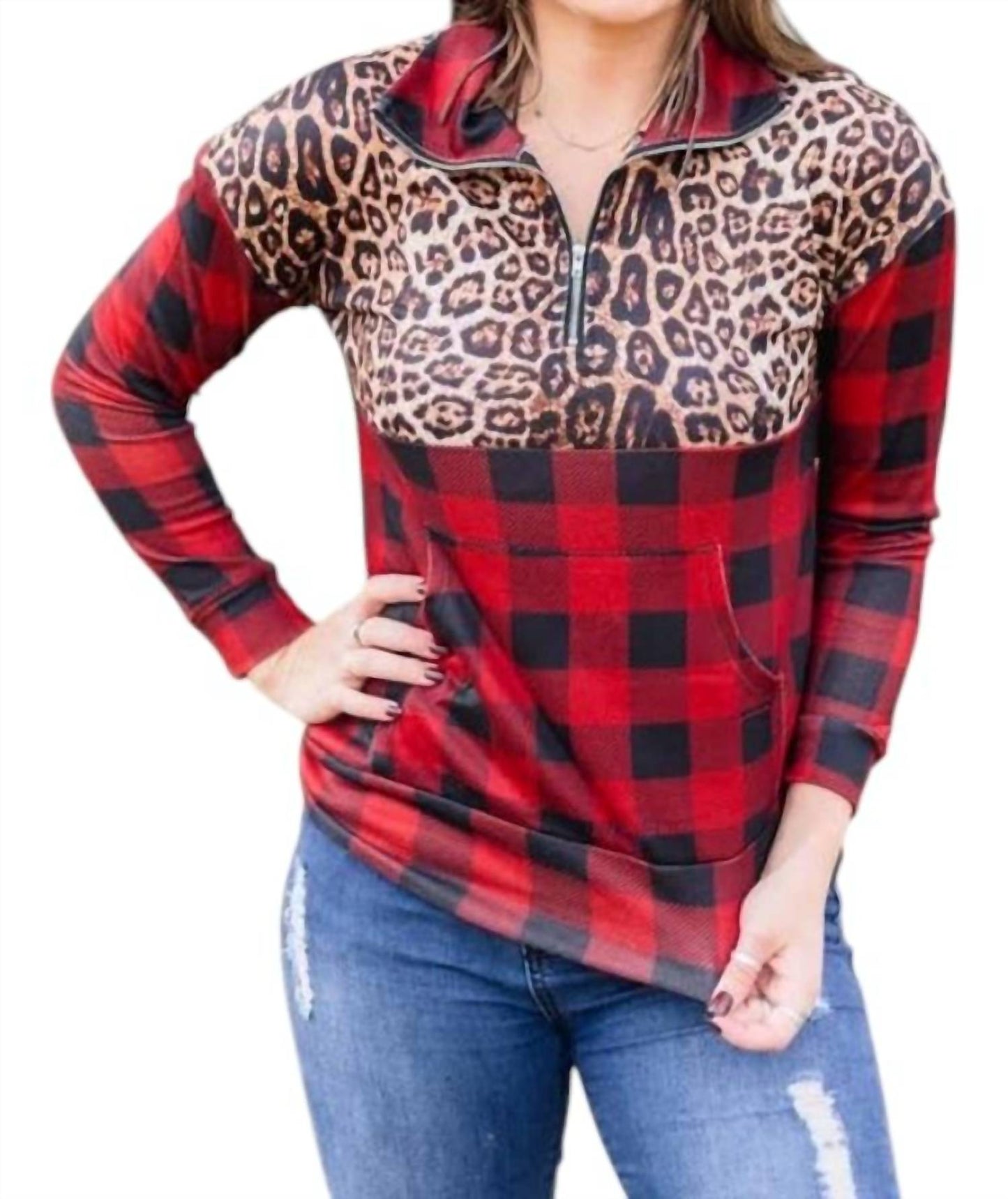 Crazy Train - Leopard Jack Pullover Sweater
