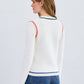Fdj - Tipping Cotton Cardigan