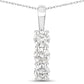 0.75 Carat Genuine Lab Grown Diamond 14K White Gold Pendant