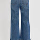 Risen - High Waist Wide Leg Front Yoke Jeans
