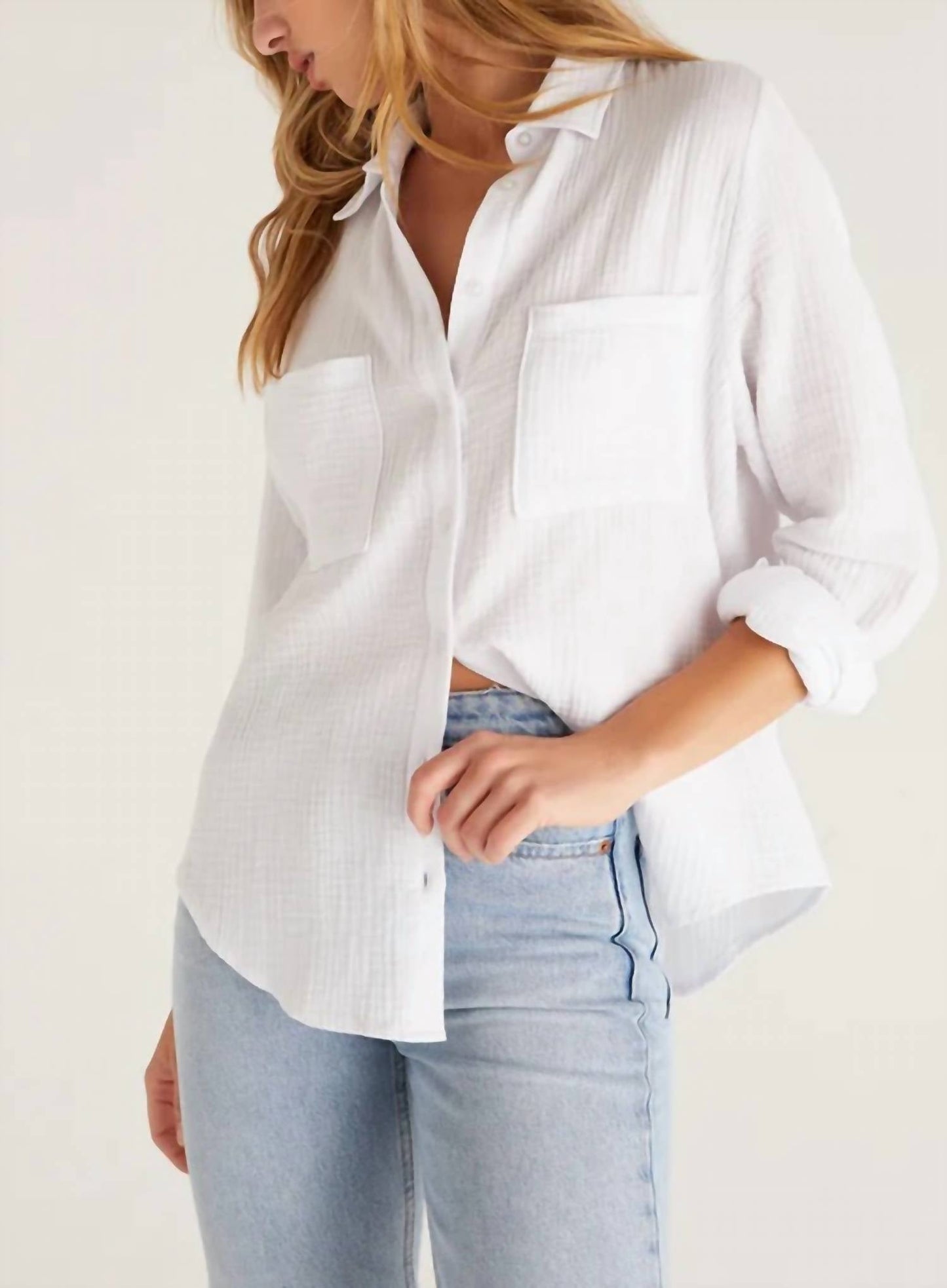 Z Supply - KAILI BUTTON UP GAUZE TOP