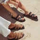 Steve Madden - Women's Mayven Leather Flatform Slides