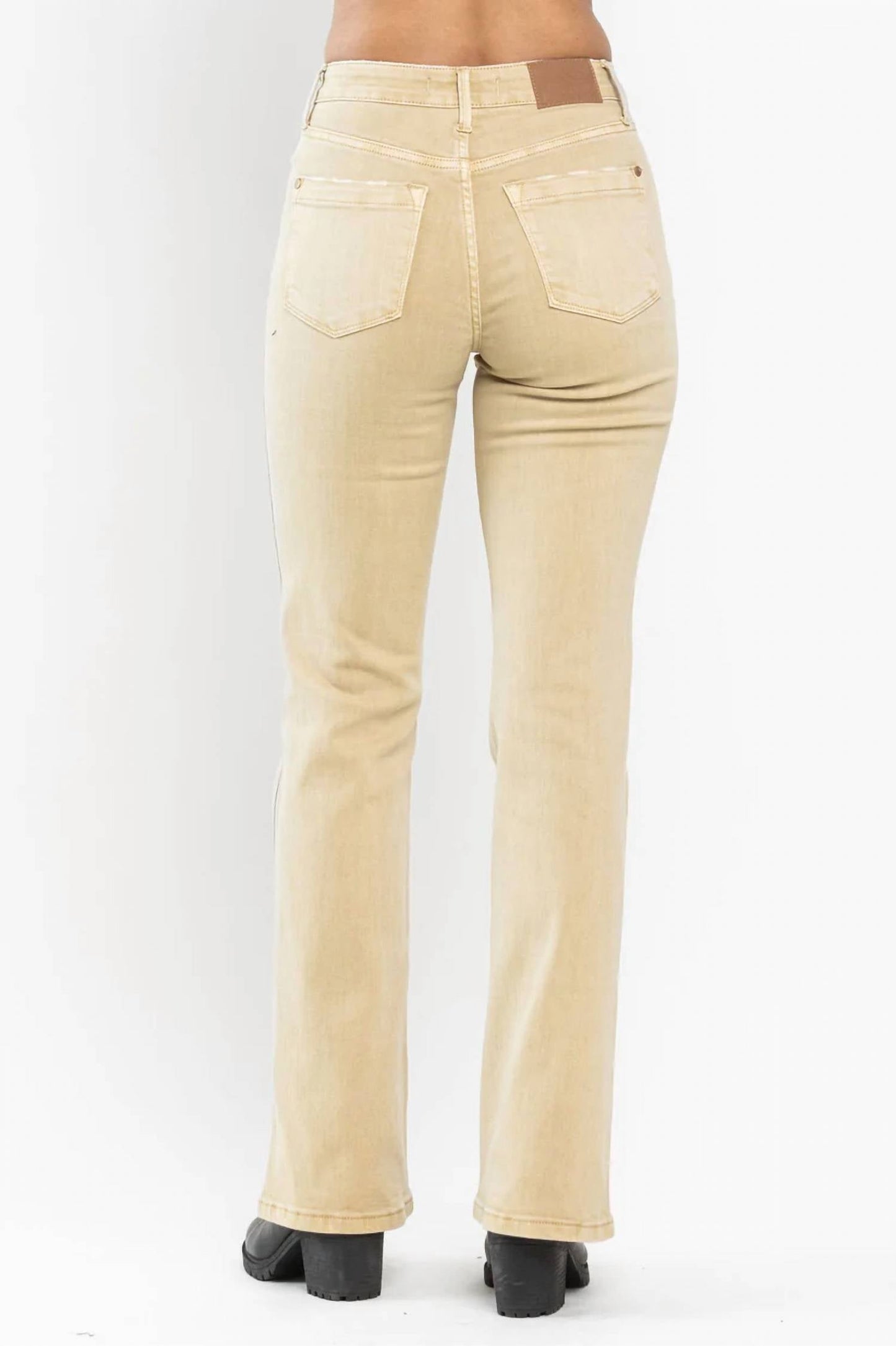 Judy Blue - Mid Rise Garment Dyed Slim Boot Jeans