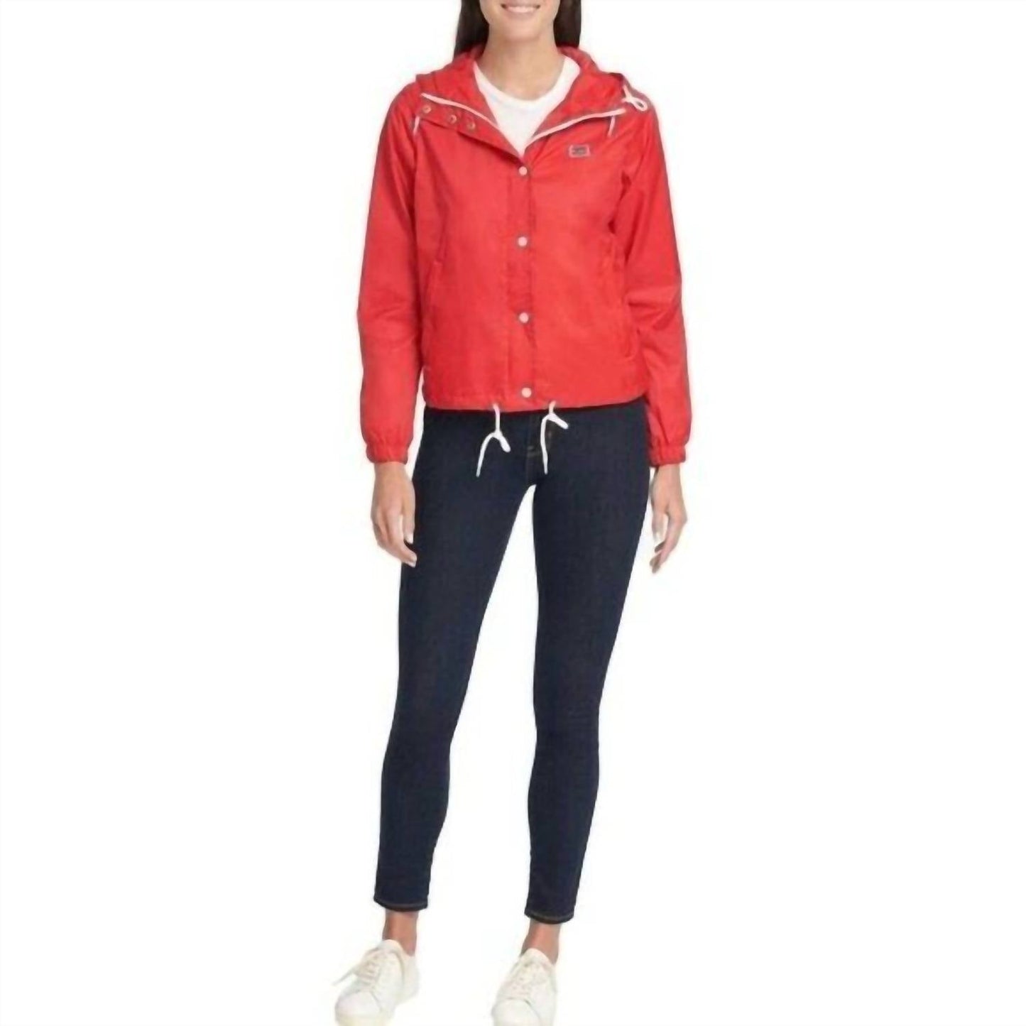 Levi'S - Nylon Windbreaker Hooded Zip Up Rain Jacket