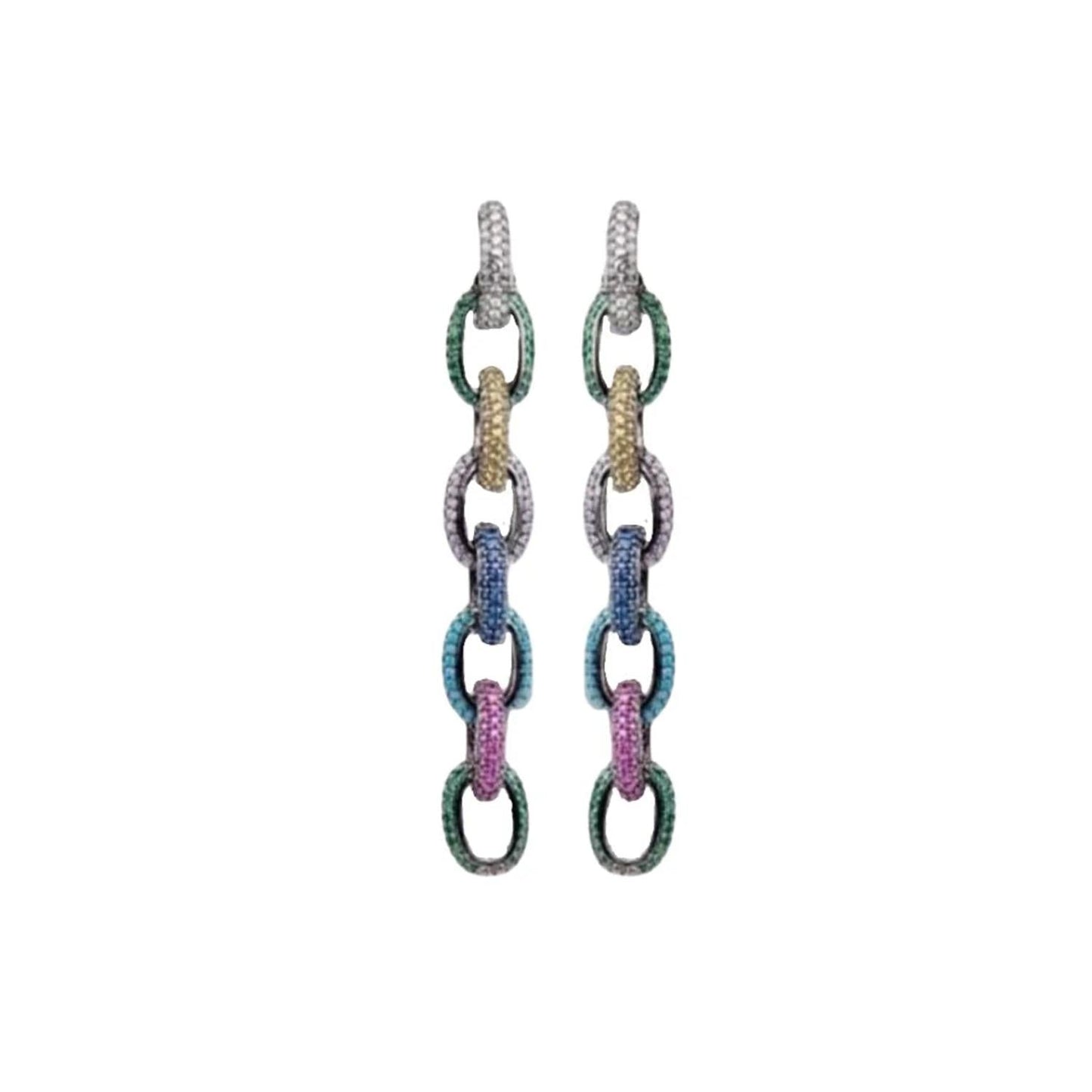 Accessory Concierge - Women's Pave Link Drops Earring