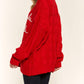 A Thousand Words - Falalala Letter Embroidery Holiday Sweater