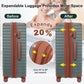 Deluxe 5-Piece Hard-Side Luggage Set with USB and TSA Security