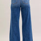 Judy Blue - Darcy Mid Rise Wide Leg Trouser Jeans