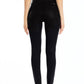 Kancan - High Rise Faux Leather Button Jeans