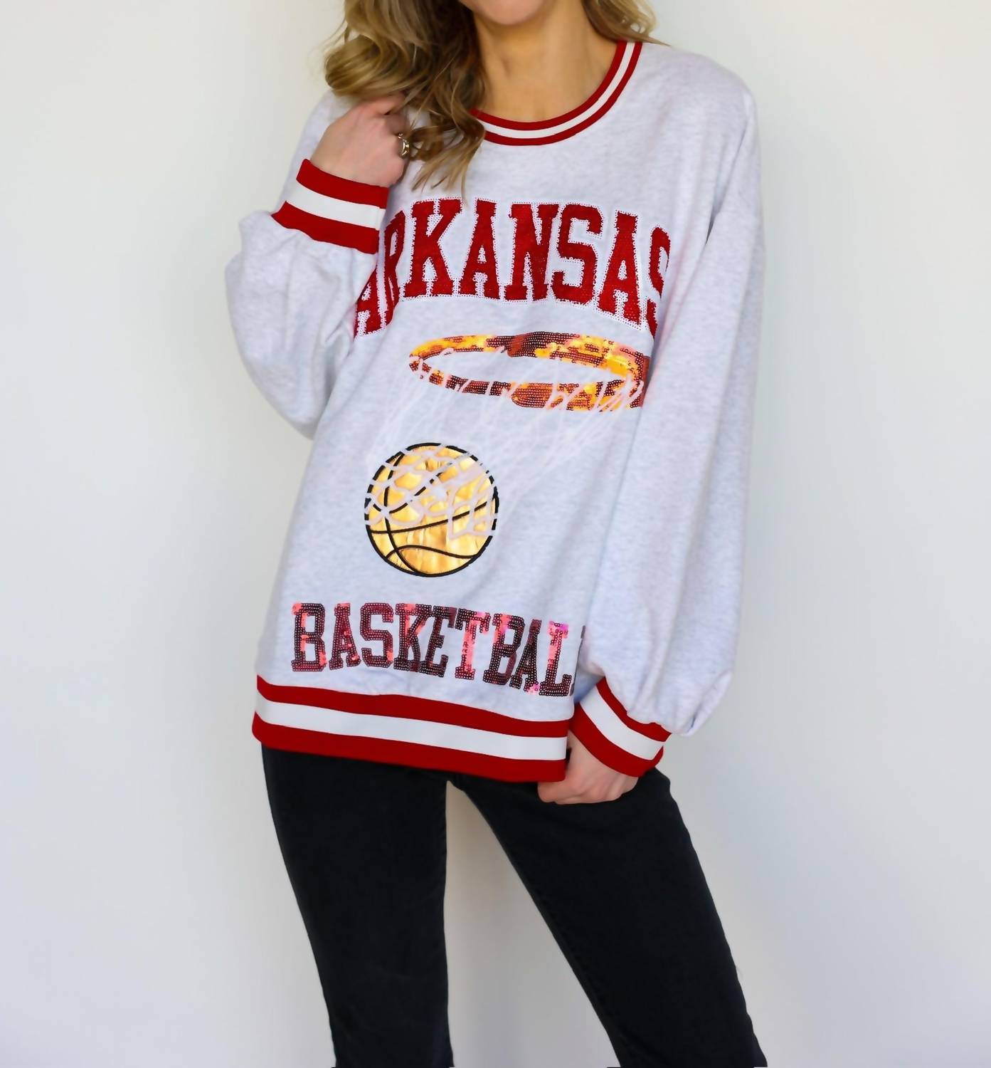 Queen Of Sparkles - Arkansas Basketball Sweatshirt