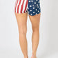 Judy Blue - High Waist American Flag Fray Hem Shorts