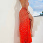Terani Couture - Sleeveless Bodycon Tulle Long Prom Dress
