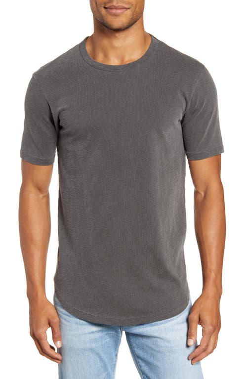 Goodlife Sun Faded Slub Scallop Crew T-Shirt in Black, Size Xx-Large