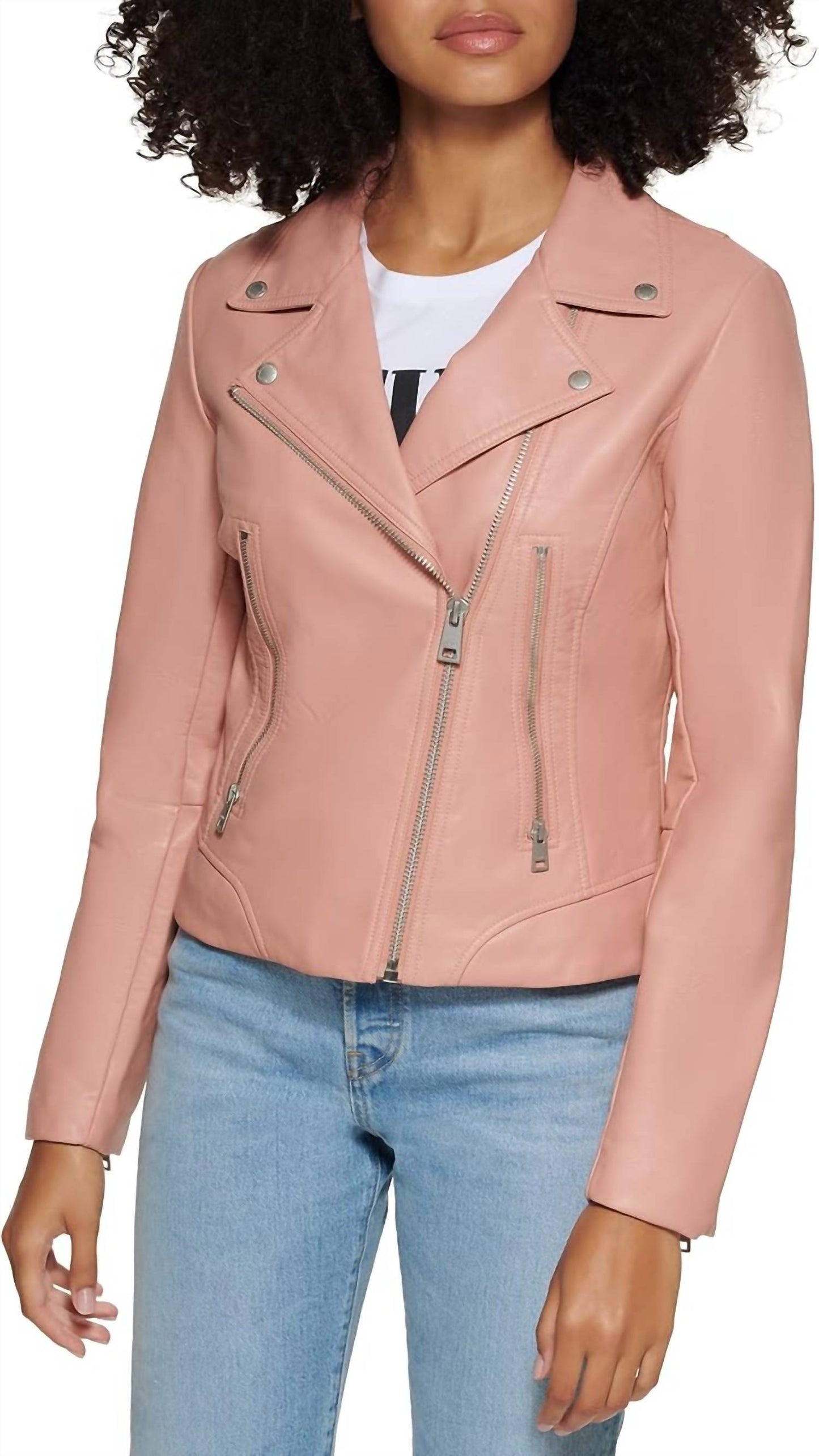 Levi'S - Faux Leather Asymmetrical Moto Jacket