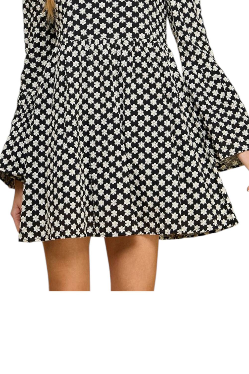 Pretty Follies - Shelby Floral Embroidered Shift Mini Dress
